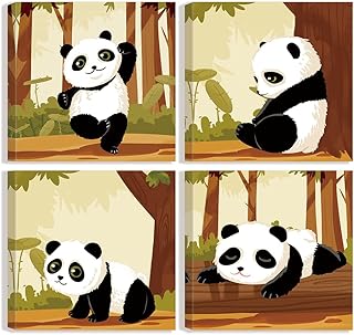 Panda wall art images of funny animals impressions of Chinese style panda.. DIAYTAR NIGERIA: Where affordability meets variety, with thousands of products delivered in less than 8 days.