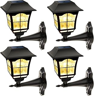 Maggift 15 lumens solar wall lantern with mounting kit - 4 package.. Shop confidently on DIAYTAR Nigeria — everything you need, delivered quickly.