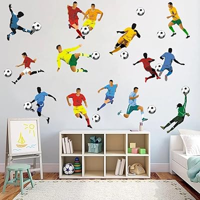 Kairn football players 'wall stickers, football wall design sticker for boys' room decoration, children's and children's vinyl art art.. DIAYTAR NIGERIA: Your partner in affordable e-commerce with dependable delivery across Nigeria.