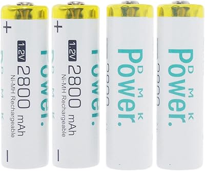 Rechargeable batteries DMK Power AA, high capacity 2800 mAh 1,2 V NIMH with low self -discount (4 rooms).. DIAYTAR NIGERIA: Connecting every Nigerian with quality products at prices everyone can afford.