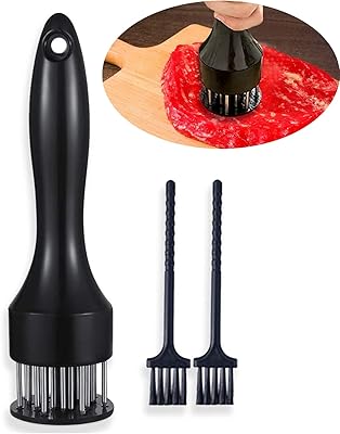 Castowave Professional Kitchen Utensile Stainless steel with barbecue cleaning brush, marinade, beef, chicken, fish, bread.. DIAYTAR NIGERIA: Putting quality products within reach of every Nigerian through our affordable marketplace.