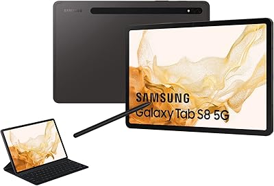 Samsung Tab S8 5G 128 GB Gray - (old version).. Shop smarter, not harder with DIAYTAR NIGERIA - thousands of products at your fingertips with affordable delivery.