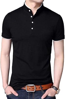 Henley for men's shirts - Soft and relaxed T -shirt with short sleeves for men.. Discover the convenience of DIAYTAR NIGERIA's vast e-commerce platform with delivery in just 5-8 days.