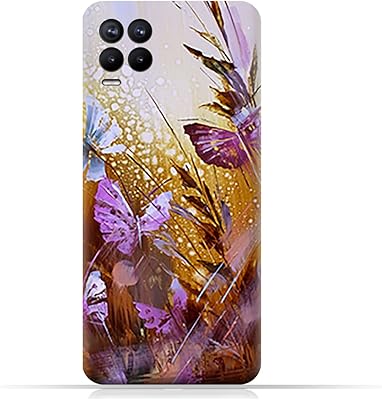 TPU mobile phone shell AMC for realme 8 pro with butterfly oil paint pattern.. Reliable delivery, all over Nigeria — that’s DIAYTAR Nigeria promise.