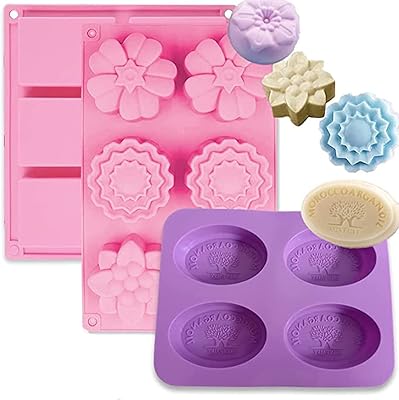 Castowave Set of 3 silicone soap molds with 6.. DIAYTAR NIGERIA brings the marketplace to your screen with affordable products delivered in 5-8 days.