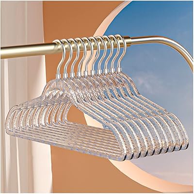 Kleen 10 pieces in acrylic hangers, non -slip lifting shiny plastic hangers from slightly robust hanging hangers with non -slip holes (brilliant blue).. Your go-to destination for affordable online shopping, DIAYTAR NIGERIA delivers in under 8 days.