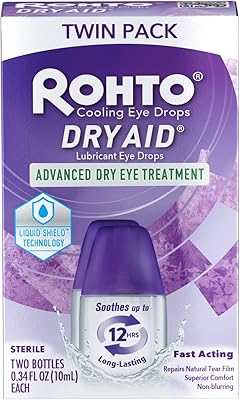 Hydrating oil for Rohto Dry Aid eyes - two -eye package, 10 ml (2).. With DIAYTAR Nigeria, shopping online is easy, affordable, and fast.