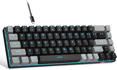 Magiji 60% Mechanical Portable Mechanical Keyboard with LED backlight MK BOX SMALL SMALL 68 -keys with red switch for windows, laptop, computer and mac - black/gray.. DIAYTAR NIGERIA: Where affordability meets variety in Nigeria's most comprehensive online marketplace.