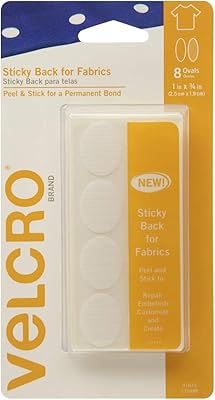 Velcro brand fabric | Permanent fabric adhesive tape for changes and edges | Take off and stick - No seam, dough or iron | predeal oval, 1 x 3/4 inch, white - 8 sets.. Nigeria's fastest-growing e-commerce site offers unbeatable prices and delivery within 8 days.