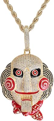 Moka hip hop glazed jewelry, clown chain, saw medallion 69, white gold plated, large chainsaw, necklace with Billy pendant of Billy.. Shop without limits at DIAYTAR NIGERIA and receive your purchases at budget prices within the week.