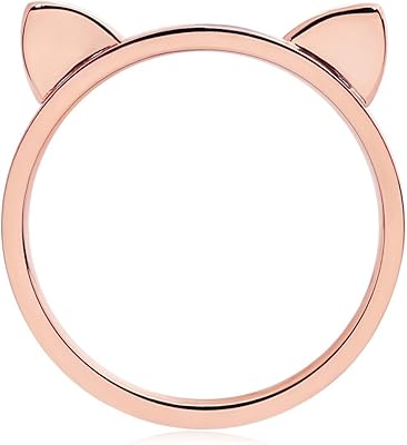Elbluvf Earning Ring in the shape of a pink gold chat 18 carat pink for women, size 4-8.. Experience budget-friendly shopping at DIAYTAR NIGERIA, Nigeria's premier online marketplace with quick delivery.