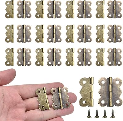 50 pieces of mini hinges in ancient bronze, retro hinges for replacement hinge, wooden jewelry box, decorative cabinet (butterfly hinges 30 * 25 mm).. Shop for less and receive more with DIAYTAR NIGERIA's expansive e-commerce platform and nationwide delivery.