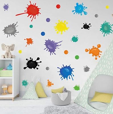 Multicolor wall sticker in spray, Splash design wall sticker and splash for the decoration of the art hall, the crèche, the classroom, spray decor, wall watercolor sticker.. Experience shopping freedom with DIAYTAR NIGERIA's comprehensive platform and reliable shipping service.