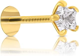 Gehlot in Onestep Online Diamond in the shape of a star nose pins in yellow yellow pure 14 carats nose nose nose nose للنساء والفتيات.. Experience the ease of modern shopping with DIAYTAR NIGERIA's comprehensive platform and quick delivery.