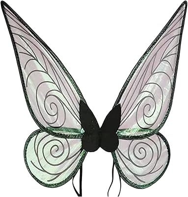Costume with transparent and shiny fairy wings in the shape of a butterfly for children.. No more overpriced stores — DIAYTAR Nigeria brings the best to your door.