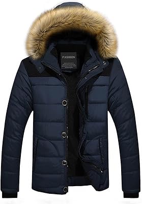 Ivyila Hot Winter Men's Winter Plolie Parka Parka Man Parka Wallet with Fur Collar Parka Manteau Men Casual (Color: Hortel, Size: 4xl).. DIAYTAR NIGERIA: Where shopping meets satisfaction with affordable prices and prompt delivery services.