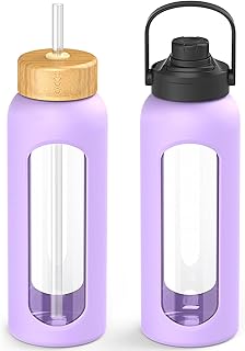 Borosilicate glass bottle of 946 ml with cover.. Discover a world of choices with DIAYTAR NIGERIA's extensive marketplace and prompt shipping service.