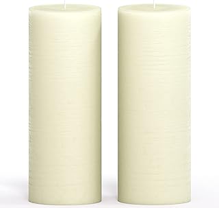 Lot of 2 candles pillar Kendwax 3x8 - Rustic decorative candles, not fragrant and anti -drop - Perfect as wedding candles or large candles for the interior of the house - Ivory candles.. Transform your online shopping experience with DIAYTAR NIGERIA's affordable and diverse marketplace.