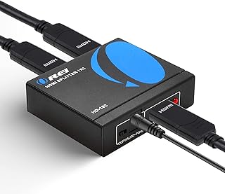HDMI 4K Ori 1 in 2 outputs - Duplicator/1x2 HDMI Mirror screen - FHD 1080p and 4K distributor @ 30 Hz powered (1 input to 2 outputs) - USB cable included - 1 Source to 2 Mirror screens.. DIAYTAR NIGERIA: Where shopping meets satisfaction with affordable prices and reliable 5-8 day shipping.