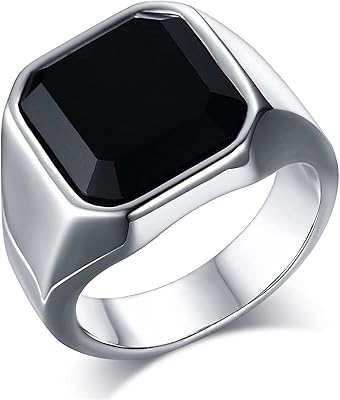 Knight jewelry Men's Stainless steel Ring Glass Pierre Viking Ring Ring with engraving Gifts For Men Silver / Or / Black Size 54 to 70.. DIAYTAR NIGERIA: Your affordable gateway to thousands of products delivered within a week.