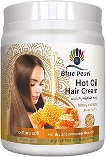 Hot oil hair treatment cream Blue Pearl with honey extracts | Hair mask to repair damaged hair and treat hair loss | 1000 ml.. Experience retail therapy without the financial stress at DIAYTAR NIGERIA's affordable e-commerce platform.