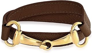 Equestrian leather bracelet for women and adolescents, 14 -carat gold plated, silver, stainless steel, more colors.. DIAYTAR NIGERIA makes quality accessible with low prices and reliable 5-8 day nationwide delivery.