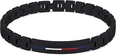 Stainless steel bracelet for men, black, stainless steel, agate.. DIAYTAR NIGERIA: Transforming online retail with affordable prices and consistent 5-8 day nationwide delivery.