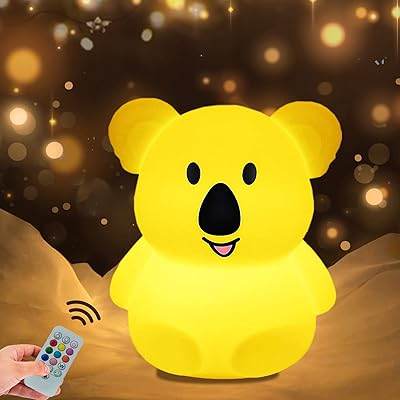 Large Koala night light for children, cute baby night light, silicone bedside lamp, sleep LED lights, desk lamp, eye care, light and adjustable color, time adjustment, touch control and remote control.. Shop smarter, not harder with DIAYTAR NIGERIA - thousands of products at your fingertips with affordable delivery.