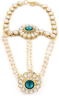 Zaveri pearl rope bracelet for women (gold color) (ZPFK8713), Kundan.. Shop efficiently with DIAYTAR NIGERIA, offering thousands of products at unbeatable prices delivered promptly.