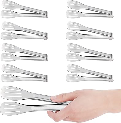 8 kitchen pliers in 7 -inch stainless steel buffet for food, salads, barbecue, buffets and kitchen, safe design with smooth edges, high resistance and lightness.. A world of products at your fingertips — thanks to DIAYTAR Nigeria.