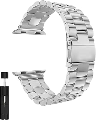 Stainless steel metal bracelet for Apple Watch compatible with Ultra.. More than a store — DIAYTAR Nigeria is your shopping partner.