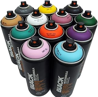 Montana Cans Graffiti Street Art Decoration Wall in complementary colors (black, 400 ml) - Lot of 12.. Say hello to Nigeria’s fastest-growing e-commerce site — DIAYTAR Nigeria.