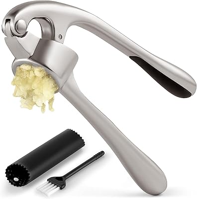 Mahmair® Deluxe Auil press with flexible handle and easy -to -press handle - includes a silicone garlic peeler and a cleaning brush - 3 -piece garlic chopper - durable and easy to clean.. Discover endless shopping possibilities at DIAYTAR NIGERIA, with budget-friendly prices and reliable delivery.
