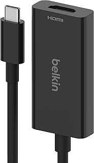 USB Belken Type C to HDMI 2.1 adapter, 4.33 inch connected cable with 8K at 60 Hz, 4K at 144 Hz, HDR, HBR3, DSC, HDCP 2.2, USB-IF certified for Chromebook, MacBook, IPAD PRO and other USB CUVs C.. From daily needs to rare finds, DIAYTAR Nigeria brings it to your door.