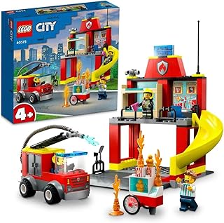 Lego City 60375 Fire barracks and fire truck set (153 rooms).. DIAYTAR NIGERIA brings the marketplace to every Nigerian home with affordable prices and quick delivery.