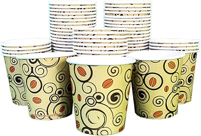 Package of 50 disposable paper cups of 6 oz (175 ml) - Thick isolated cups with single walls (6 OZ).. Experience hassle-free shopping with DIAYTAR NIGERIA's user-friendly platform and prompt delivery service.