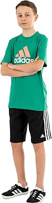 Adidas unisex children's t-shirt, basic with a large logo, in cotton and available in two colors.. No delays, no drama — just fast, affordable shopping with DIAYTAR Nigeria.