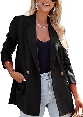 Artfree blazer relaxed for long -sleeved women, reverse, pimples and pockets for work and work.. Experience satisfaction guaranteed with DIAYTAR NIGERIA's comprehensive platform and quick delivery.