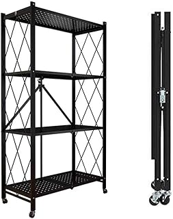 Foldable storage shelf at 4 levels B1 with casters Robust shelf for kitchen.. Your digital shopping destination, DIAYTAR NIGERIA combines variety with affordability and quick delivery.