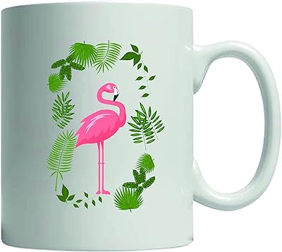 Flamingo cup white ceramic coffee cup gifts for friends cups.. DIAYTAR NIGERIA: Bringing affordable shopping solutions with a diverse product catalog delivered nationwide.