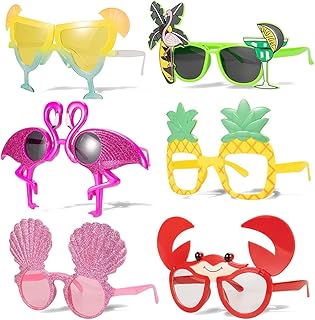 Hawaiian luau festive decorations, funny sunglasses for tropical celebration, summer party decorations, swimming pool, beach, photo cabin, photo cabin, Hawaiian tropical party supplies (6 pieces).. From tech gadgets to groceries, DIAYTAR Nigeria is your all-in-one online store. And the best part? Delivery happens fast — between 5 to 8 days.