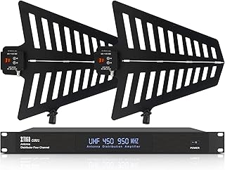 Omnidirectional omnidirectional antenna system active omnidirectional 10 UHF 360 ° Extoga GA816 channels, long range of 2,600 feet, for stage representations, weddings and outdoor diffusion.. Discover why millions choose DIAYTAR for affordable online shopping with delivery in just 5-8 days.