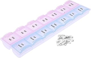 7 -day pill box in colors day and night, durable weekly pill in 14 compartments - 21 x 6 x 2 cm.. Looking for great deals without compromising on quality? DIAYTAR Nigeria brings you thousands of top products at affordable rates, delivered straight to your doorstep.