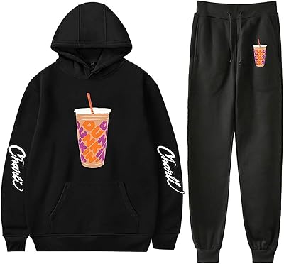 Unisex print-printed hooded 2D charli of Amelio switch-off + breathable pants with pocket.. DIAYTAR NIGERIA makes online shopping accessible with our budget-friendly prices and reliable shipping.