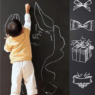 Sticker black board 45 x 200 cm, decorative wallpaper, black vinyl board.. DIAYTAR Nigeria: Discover more, spend less, and enjoy delivery within 5–8 days.