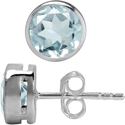 Set of Creole earrings with Sterling 925 silver birth stone of 6 mm for women or adolescents, rhodied sterling silver (white gold plated), without precious stones.. Enjoy effortless shopping and speedy delivery with DIAYTAR Nigeria.