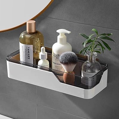 Bilgree adhesive bathroom shelf + adhesive bag, bathroom kitchen organizer, wall storage shelf, bathroom accessories organizer, 1 shelf + 1 shopping bag.. Shop from our extensive catalog at DIAYTAR NIGERIA and enjoy doorstep delivery in just 5-8 days.