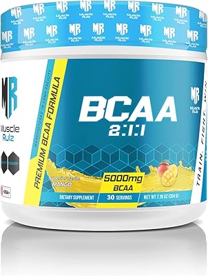 BCAA Muscle Rolls food supplement - BCAA Premium formula - 5000 mg - 30 portions (mango).. Enjoy low prices, wide selections, and reliable delivery with DIAYTAR Nigeria.