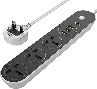 Mijia fireproof extension with 13A and 3 ports USB Multiprises and 3 Ports locations.. DIAYTAR NIGERIA brings the market to your fingertips with affordable prices and swift delivery services.
