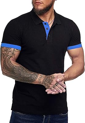 Riox Detailed Polo T-shirt Adjusted for men, Cotton Polo T-shirt with short sleeves.. DIAYTAR NIGERIA: Where shopping dreams become reality with budget-friendly prices and prompt delivery.